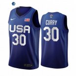 Camisetas NBA de Stephen Curry Juegos Olímpicos Tokio USMNT 2020 Azul