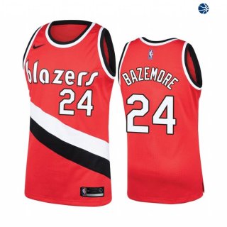 Camisetas NBA Portland Trail Blazers Kent Bazemore Rojo Hardwood Classics