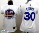 Camisetas NBA Mujer Stephen Curry Golden State Warriors Blanco Azul