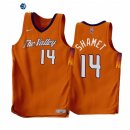 Camisetas NBA Earned Edition Phoenix Suns NO.14 Landry Shamet Naranja 2022-23