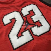 Camisetas NBA de Michael Jordan Chicago Bulls Jordan Logo Rojo