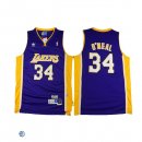 Camisetas NBA de Shaquille O'Neal Los Angeles Lakers Púrpura