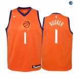 Camisetas de NBA Ninos Phoenix Suns NO.# Devin Booker Naranja Statement 19/20