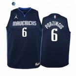 Camiseta NBA Ninos Dallas Mavericks Kristaps Porzingis Marino 2020-21
