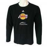 Camisetas NBA Manga Larga Los Angeles Lakers Negro 2018