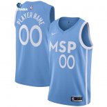 Camisetas NBA Minnesota Timberwolves Personalizada Azul Ciudad 2019-20