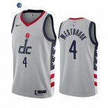 Camiseta NBA de Russell Westbrook Washington Wizards Gris Ciudad 2020-21