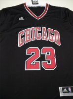 Camisetas NBA de Manga Corta Michael Jordan Chicago Bulls Negro