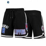 Pantalones NBA Los Angeles Clippers NO.2 Kawhi Leonard Negro 2022