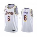 Camisetas NBA de LeBron James Los Angeles LakersBlanco Association 2019/20