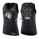 Camisetas NBA Mujer Karl-Anthony Towns All Star 2018 Negro