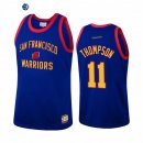 Camisetas NBA Golden State Warriors Klay Thompson Azul Hardwood Classics Throwback
