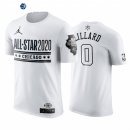 Camisetas NBA de Manga Corta Damian Lillard All Star 2020 Blanco