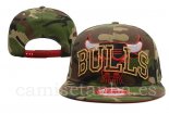 Snapbacks Caps NBA De Chicago Bulls Camuflaje Verde