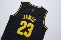 Camisetas NBA Cleveland Cavaliers Metales Preciosos Moda James Negro