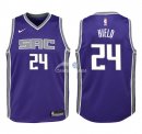 Camisetas de NBA Ninos Sacramento Kings Buddy Hield Púrpura Icon 2018