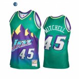 Camisetas NBA Utah Jazz Donovan Mitchell Verde Throwback 2021