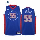 Camisetas NBA Ninos Detroit Pistons Luka Garza Azul Ciudad 2021