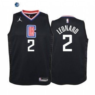Camiseta NBA Ninos Los Angeles Clippers Kawhi Leonard Negro Statement 2019-20