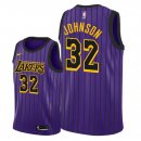 Camisetas NBA de Magic Johnson Los Angeles Lakers Púrpura Ciudad 18/19