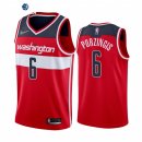 Camisetas NBA Nike Washington Wizards NO.6 Kristaps Porzingis 75th Rojo Icon 2021-22