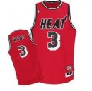 Camisetas NBA de retro Wade Miami Heats Rev30 Rojo