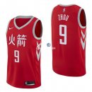 Camisetas NBA de Zhou Qi Houston Rockets Nike Rojo Ciudad 17/18