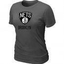 Camisetas NBA Mujeres Brooklyn Nets Gris Hierro