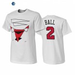 T Shirt NBA Chicago Bulls NO.2 Lonzo Ball Blanco 2022