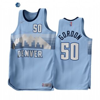 Camisetas NBA Earned Edition Denver Nuggets NO.50 Aaron Gordon Azul 2022-23