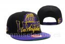 Snapbacks Caps NBA De Los Angeles Lakers Negro Púrpura