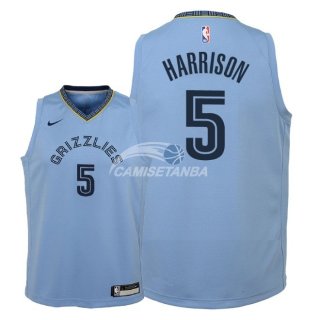 Camisetas de NBA Ninos Memphis Grizzlies Andrew Harrison Azul Statement 18/19