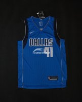 Camisetas NBA de Dirk Nowitzki Dallas Mavericks Azul Icon 17/18