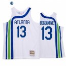 Camisetas NBA Atlanta Hawks NO.13 Bogdan Bogdanovic Blanco Throwback 2022