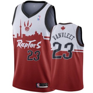 Camisetas NBA De Toronto Raptors Fred VanVleet Rojo Hometown Collection