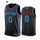 Camiseta NBA de Tyrese Haliburton Sacramento Kings Negro Ciudad 2020-21