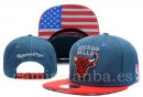 Snapbacks Caps NBA De Chicago Bulls USA Bandera Azul