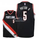 Camisetas de NBA Ninos Portland Trail Blazers Gary Payton II Negro Icon 2018
