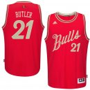 Camisetas NBA Chicago Bulls 2015 Navidad Butler Rojo
