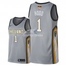 Camisetas NBA Cleveland Cavaliers Rodney Hood 2018 Finales Nike Gris Ciudad Parche