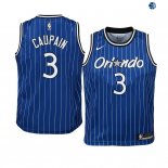 Camisetas de NBA Ninos Orlando Magic Troy Caupain Azul Hardwood Classics