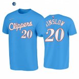 T Shirt NBA Los Angeles Clippers NO.20 Justise Winslow 75th Azul Ciudad 2021-22