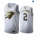 Camisetas NBA de Shai Gilgeous-Alexander Oklahoma City Thunder Blanco Oro 19/20