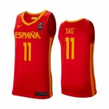Camisetas Copa Mundial de Baloncesto FIBA 2019 Spain Sebas Saiz Rojo