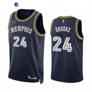 Camisetas NBA Nike Memphis Grizzlies NO.24 Dillon Brooks 75th Marino 2021-22