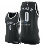 Camisetas NBA Mujer James Webb III Brooklyn Nets Negro Icon