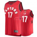 Camisetas NBA Toronto Raptors Jeremy Lin 2019 Finales Rojo Icon