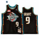 Camisetas NBA Detroit Pistons NO.9 Jerami Grant X BR Remix Negro Hardwood Classics 20222 23