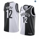 Camisetas NBA de Joe Harris Brooklyn Nets Blanco Negro Split Edition