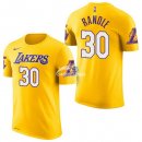 Camisetas NBA de Manga Corta Julius Randle Los Angeles Lakers Amarillo 17/18